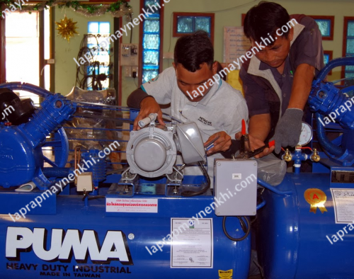 bảo trì cho máy nén khí Puma